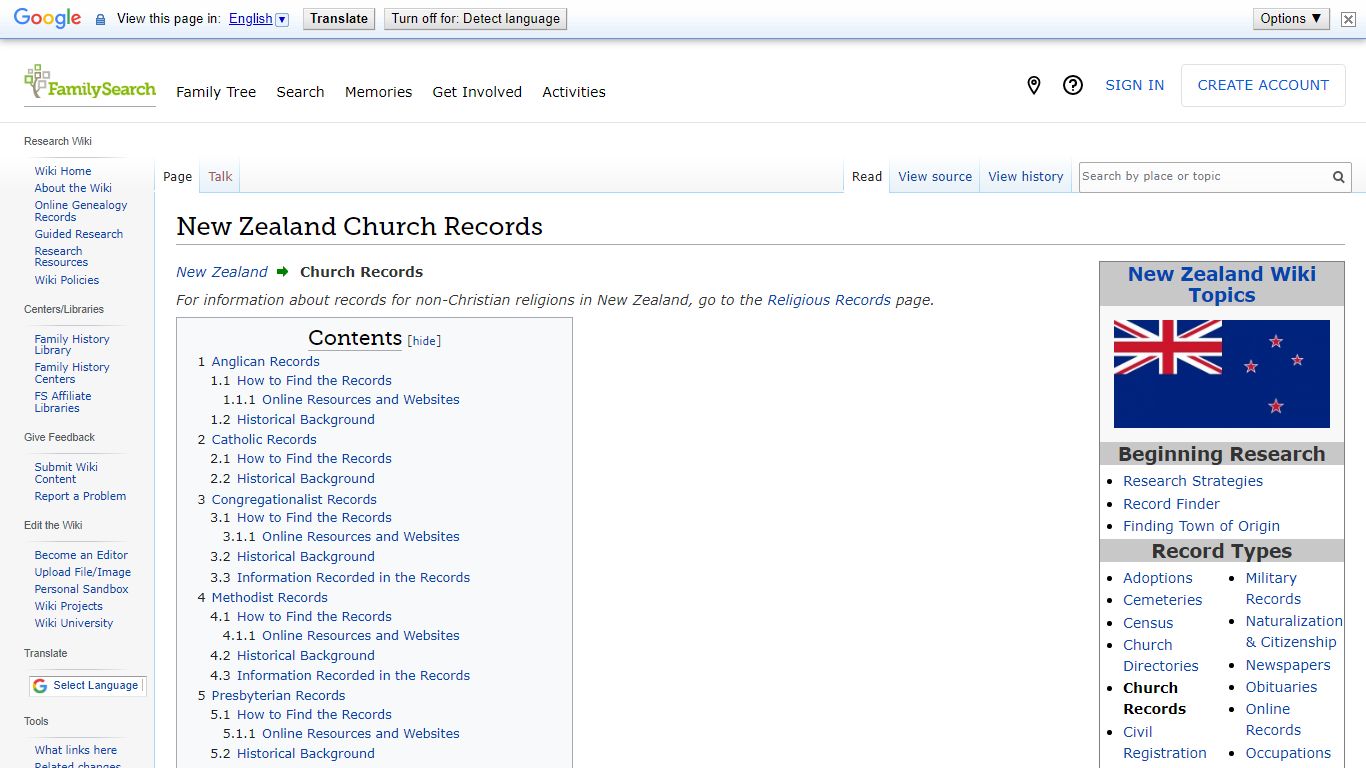 New Zealand Church Records • FamilySearch